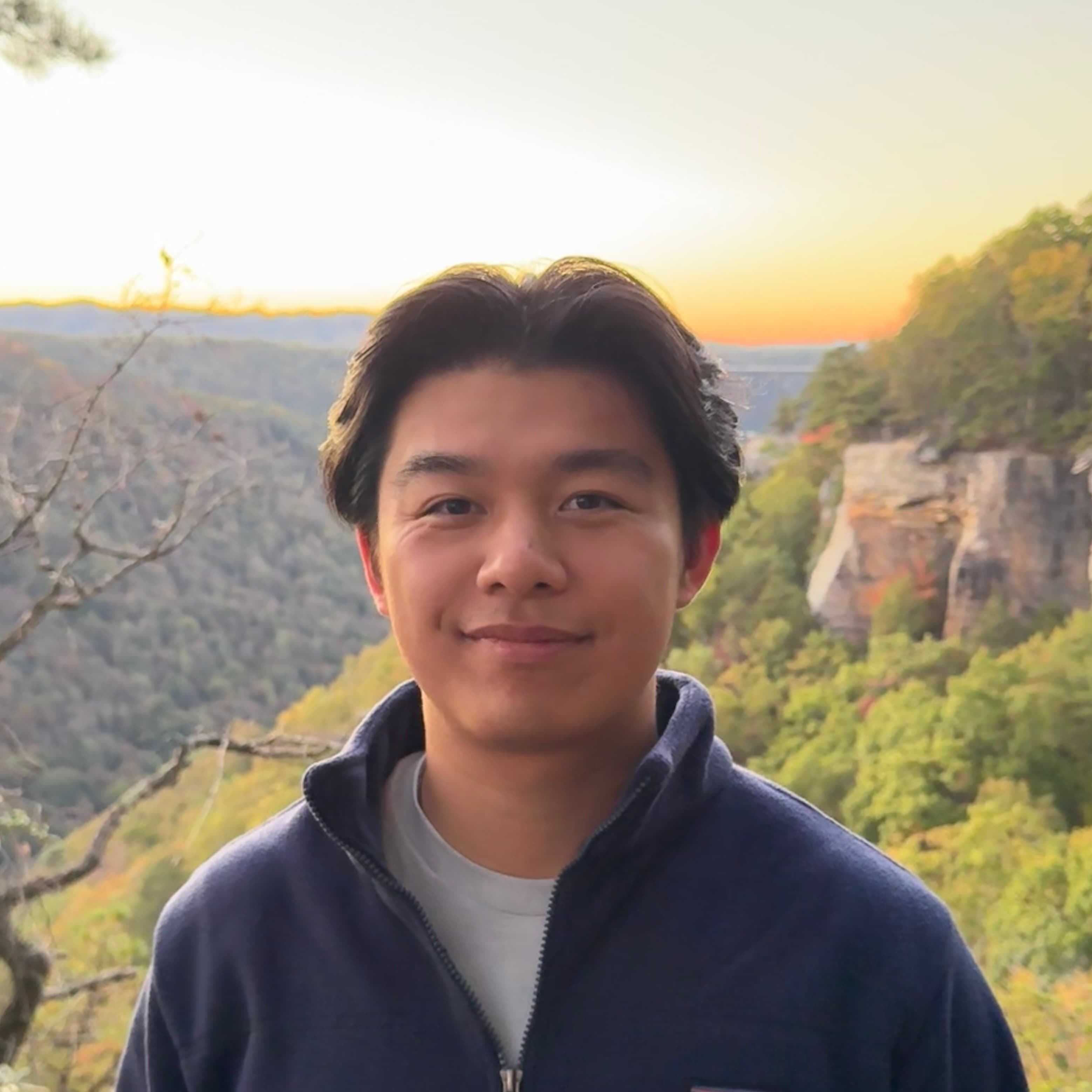 Justin Chan outdoors